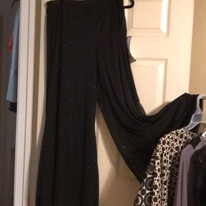 Sheer Lined Palazzo Special Occassion pants Size X-Large